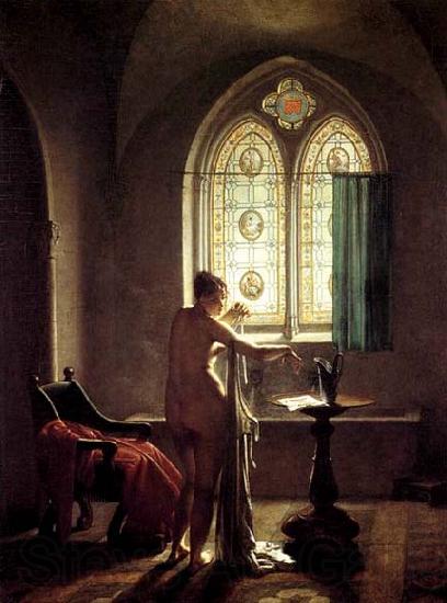 MALLET, Jean-Baptiste Gothic Bathroom Norge oil painting art